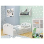 Postelja s predalom Happy Design Zvezdice